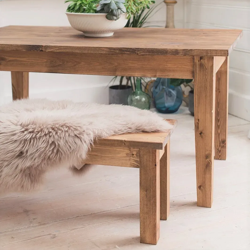 Bakery table and bench set